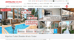 Desktop Screenshot of antalyahomes.se